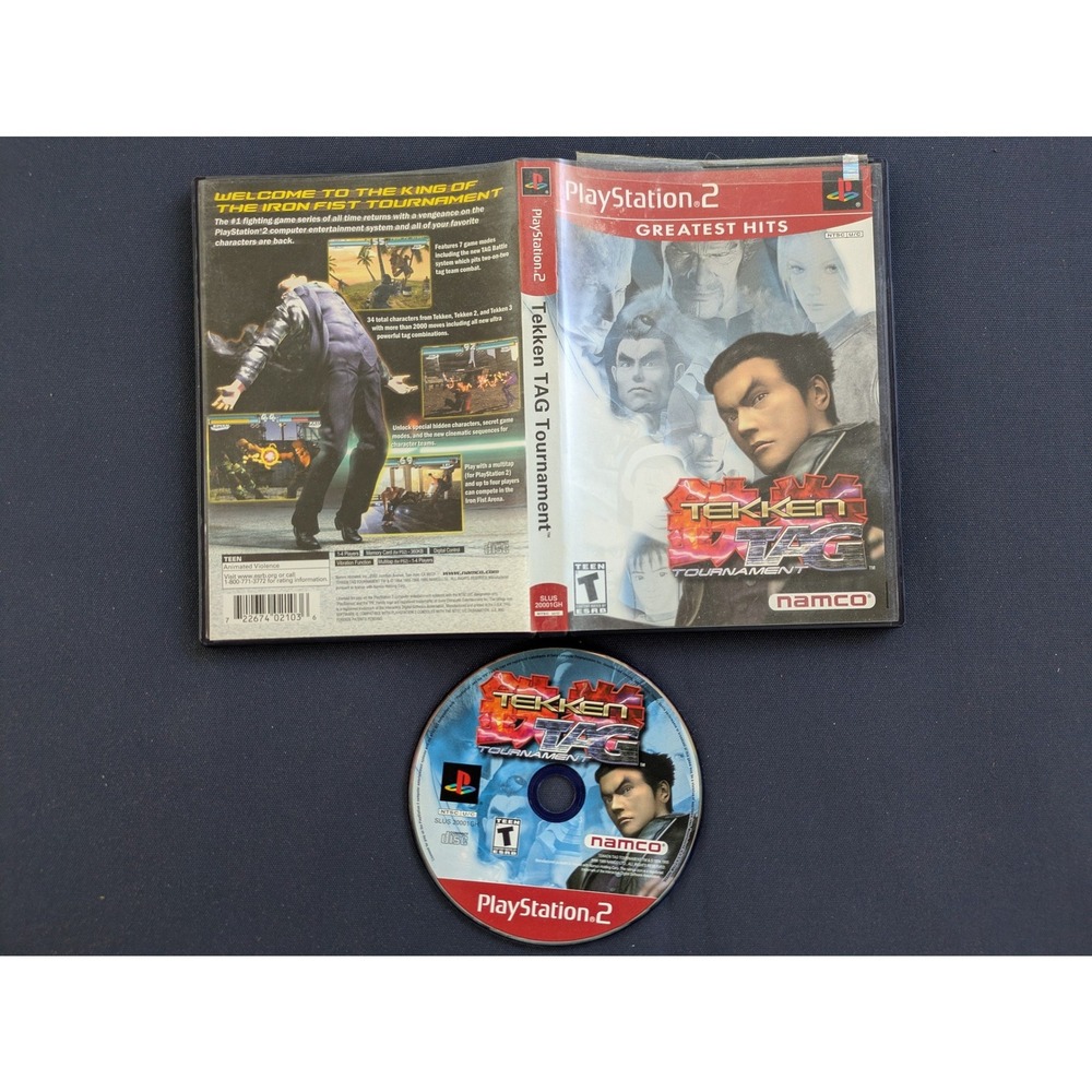 Tekken Tag Tournament Sony PlayStation 2 PS2 Greatest Hits Namco SLUS-20001GH